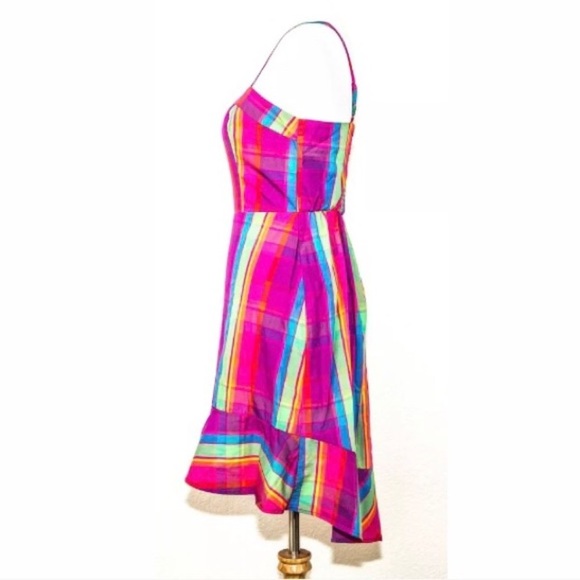 NWT Tartan rainbow plaid pinup sun dress - Picture 5 of 8